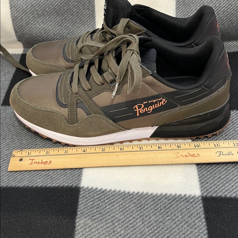 Original Penguin Munsingwear Aiden Olive Casual Lace-Up Sneaker Sz 11 - Picture 10 of 11